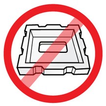 not acceptable large styrofoam